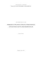 prikaz prve stranice dokumenta Primjena strojnog učenja u predviđanju otkazivanja hotelskih rezervacija