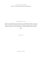 prikaz prve stranice dokumenta Razvoj sekvencijalnog algoritma upravljanja modelom autopraonice u programskom jeziku SCL