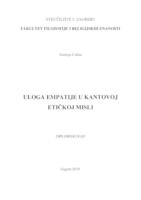 prikaz prve stranice dokumenta Uloga empatije u Kantovoj etičkoj misli