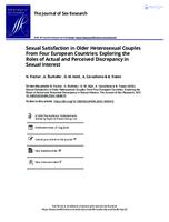 prikaz prve stranice dokumenta Sexual Satisfaction in Older Heterosexual Couples From Four European Countries: Exploring the Roles of Actual and Perceived Discrepancy in Sexual Interest