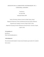 prikaz prve stranice dokumenta Adolescent sexual aggressiveness and pornography use: A longitudinal assessment