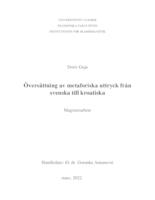 prikaz prve stranice dokumenta Översättning av metaforiska uttryck från svenska till kroatiska