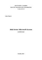 prikaz prve stranice dokumenta Web forme i MS Access