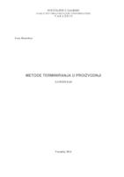 prikaz prve stranice dokumenta Metode terminiranja u proizvodnji