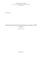 prikaz prve stranice dokumenta Implementacija poslovne funkcije proizvodnje u ERP sustavu