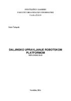 prikaz prve stranice dokumenta Daljinsko upravljanje robotskom platformom