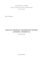 prikaz prve stranice dokumenta Analiza indeksa Zagrebačke burze (CROBEX, CROBEX10)