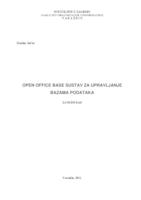 prikaz prve stranice dokumenta Open office Base sustav za upravljanje bazama podataka