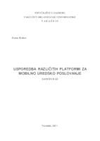 prikaz prve stranice dokumenta Usporedba različitih platformi za mobilno uredsko poslovanje