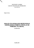 prikaz prve stranice dokumenta Analiza poligonalnog modeliranja  i modeliranja pomoću krivulja na primjeru Taj Mahal