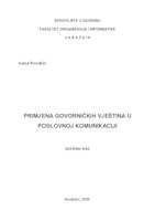 prikaz prve stranice dokumenta Primjena govorničkih vještina u poslovnoj komunikaciji