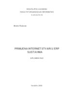 prikaz prve stranice dokumenta Primjena Internet stvari u ERP sustavima