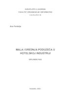 prikaz prve stranice dokumenta Mala i srednja poduzeća u hotelskoj industriji