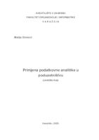 prikaz prve stranice dokumenta Primjena podatkovne analitike u poduzetništvu