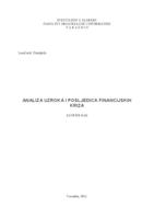 prikaz prve stranice dokumenta Analiza uzroka i posljedica financijskih kriza 