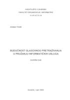 prikaz prve stranice dokumenta Budućnost glasovnog pretraživanja u pružanju informatičkih usluga