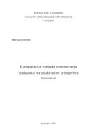 prikaz prve stranice dokumenta Komparacija metoda vrednovanja poduzeća na odabranim primjerima