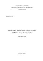 prikaz prve stranice dokumenta Primjena međunarodnih normi kvalitete u IT sektoru