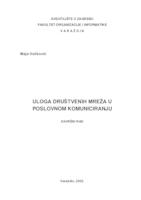 prikaz prve stranice dokumenta Uloga društvenih mreža u poslovnom komuniciranju