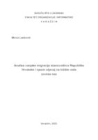 prikaz prve stranice dokumenta Analiza vanjske migracije stanovništva Republike Hrvatske i njezin utjecaj na tržište rada