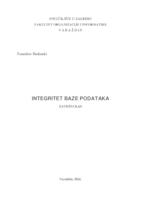 prikaz prve stranice dokumenta Integritet baze podataka