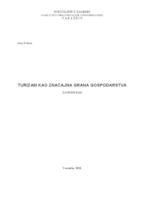 prikaz prve stranice dokumenta Turizam kao značajna grana gospodarstva