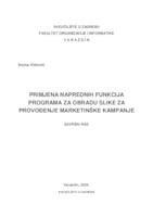 prikaz prve stranice dokumenta Primjena naprednih funkcija programa za obradu slike za provodenje marketinške kampanje