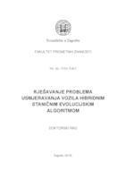 prikaz prve stranice dokumenta Rješavanje problema usmjeravanja vozila hibridnim staničnim evolucijskim algoritmom