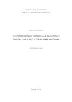 prikaz prve stranice dokumenta Eksperimentalno određivanje buke malih zrakoplova s različitim klipnim motorima