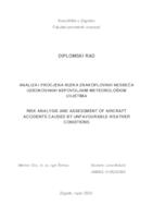 prikaz prve stranice dokumenta Analiza i procjena rizika zrakoplovnih nesreća uzrokovanih nepovoljnim meteorološkim uvjetima