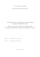 prikaz prve stranice dokumenta Transeuropski koridori u funkciji razvoja intermodalnog transporta u Republici Hrvatskoj