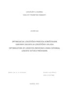 prikaz prve stranice dokumenta Optimizacija logističkih procesa korištenjem vanjskih davatelja logističkih usluga