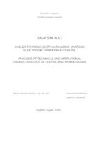 prikaz prve stranice dokumenta Analiza tehničko-eksploatacijskih značajki električnih i hibridnih autobusa