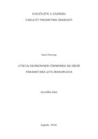 prikaz prve stranice dokumenta Utjecaj ekonomskih čimbenika na izbor parametara leta zrakoplova