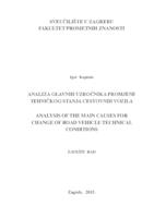 prikaz prve stranice dokumenta Analiza glavnih uzročnika promjene tehničkog stanja cestovnih vozila