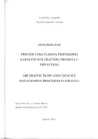 prikaz prve stranice dokumenta Procesi upravljanja protokom i kapacitetom zračnog prometa u Hrvatskoj