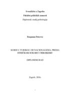 prikaz prve stranice dokumenta Kurdi u Turskoj: od nacionalizma prema etničkom sukobu i terorizmu