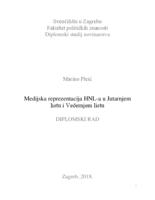 prikaz prve stranice dokumenta Medijska reprezentacija HNL-a u Jutarnjem listu i Večernjem listu