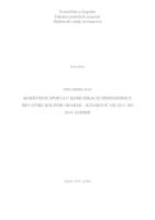 prikaz prve stranice dokumenta Korištenje sporta u komunikaciji predsjednice Hrvatske Kolinde Grabar-Kitarović od 2015. do 2019. godine