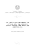 prikaz prve stranice dokumenta The effect of the magnetic and optical field on hydrogen production via alkaline water electrolysis