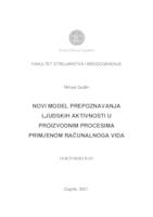 prikaz prve stranice dokumenta Novi model prepoznavanja ljudskih aktivnosti u proizvodnim procesima primjenom računalnoga vida