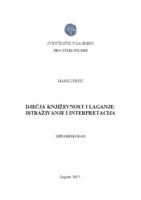 prikaz prve stranice dokumenta Dječja književnost i laganje: istraživanje i interpretacija