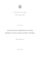 prikaz prve stranice dokumenta Povezanost korištenja novih medija i čitalačke navike učenika