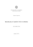 prikaz prve stranice dokumenta Milenijalci i njihov stav prema braku