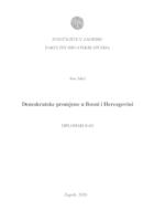 prikaz prve stranice dokumenta Demokratske promjene u Bosni i Hercegovini