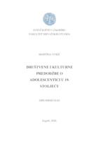 prikaz prve stranice dokumenta Društvene i kulturne predodžbe o adolescentici u 19. stoljeću