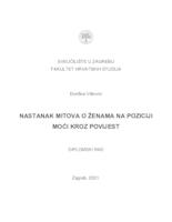 prikaz prve stranice dokumenta Nastanak mitova o ženama na poziciji moći kroz povijest