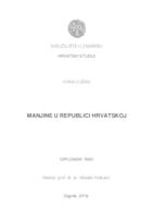 prikaz prve stranice dokumenta Manjine u Republici Hrvatskoj