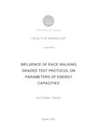prikaz prve stranice dokumenta Utjecaj protokola testa hodanja s progresivnim opterećenjem na pokretnom sagu na pokazatelje energetskih kapaciteta