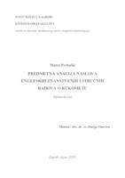 prikaz prve stranice dokumenta PREDMETNA ANALIZA NASLOVA ENGLESKIH ZNANSTVENIH I STRUČNIH RADOVA O RUKOMETU
